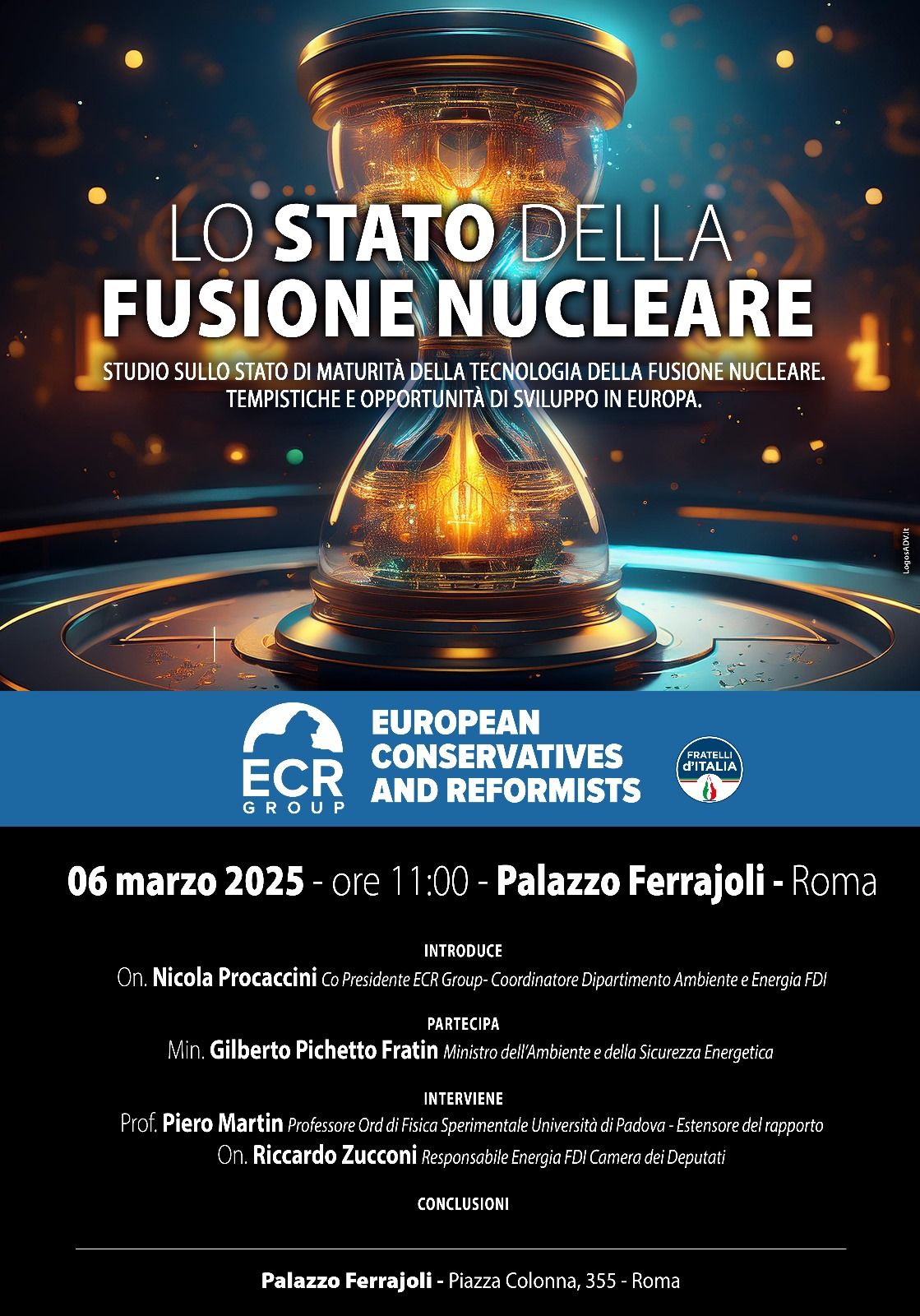 EVENTO ECR A ROMA SULLA FUSIONE NUCLEARE